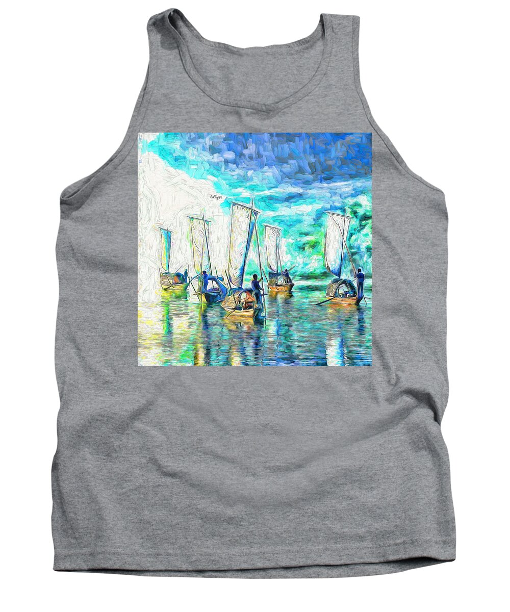 Paint Tank Top featuring the painting 14 of 100 SPECIAL DISCOUNT by Nenad Vasic