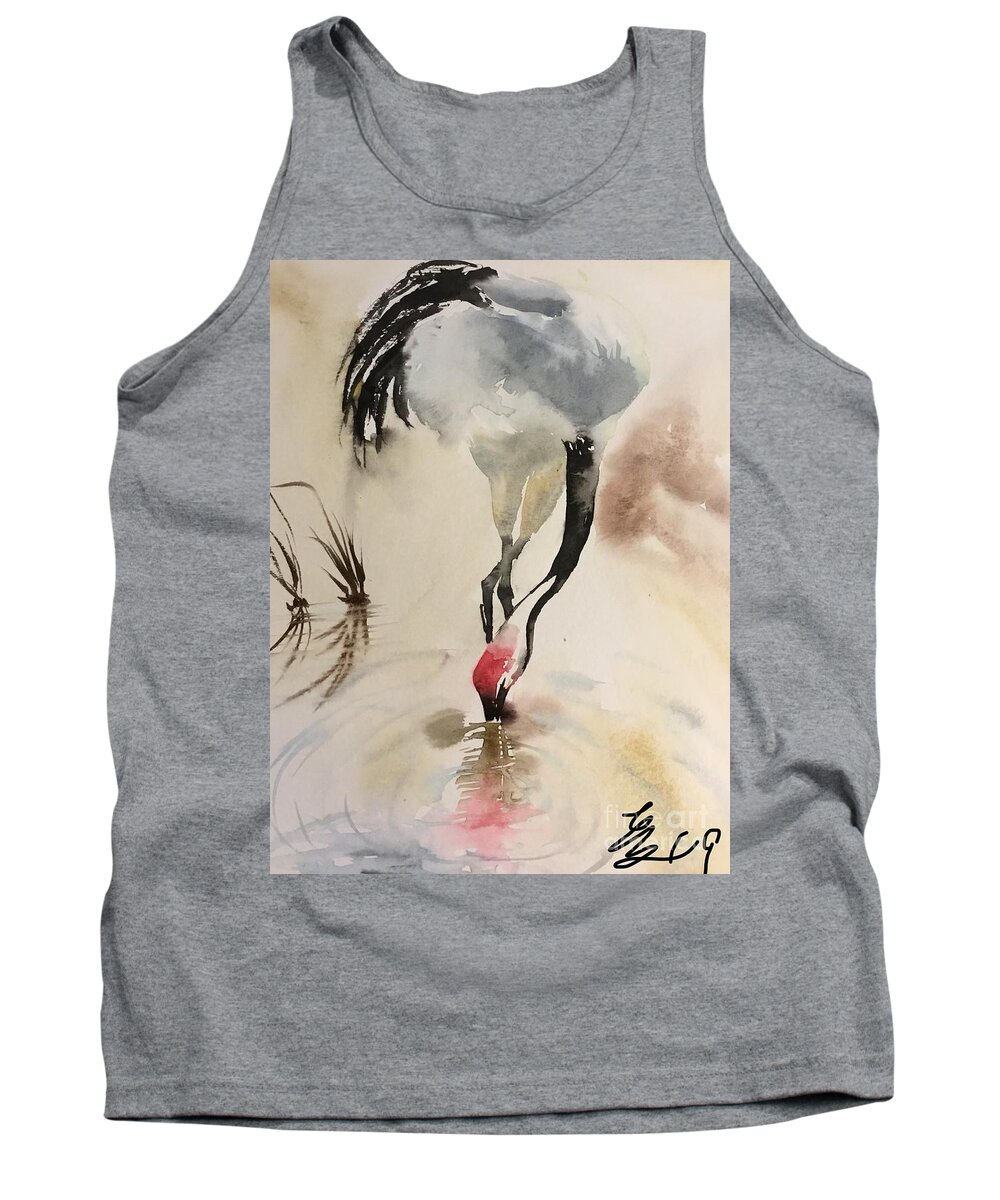 1712019 Tank Top featuring the painting 1712019 by Han in Huang wong