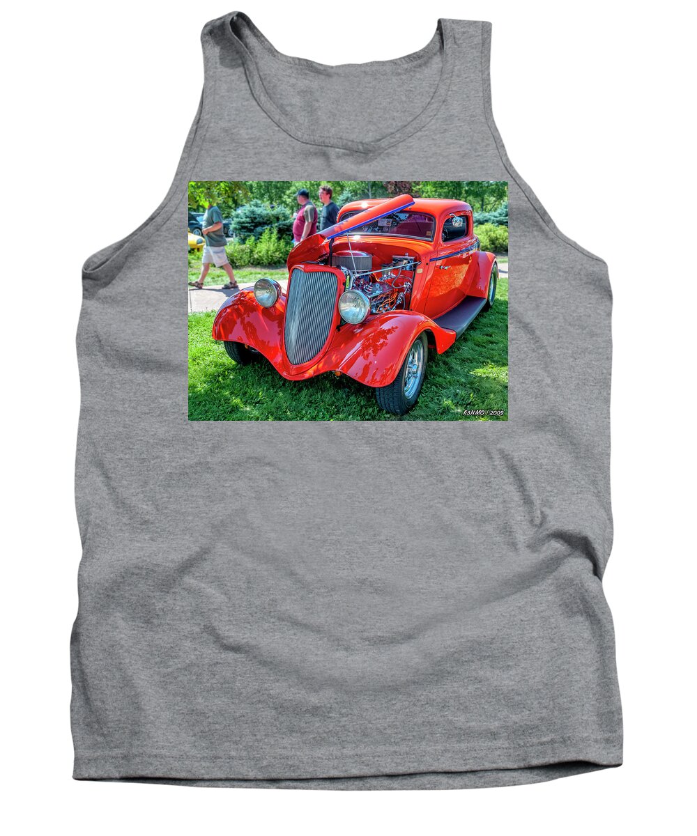 1934 Tank Top featuring the photograph 1934 Ford 3 window coupe hot rod by Ken Morris