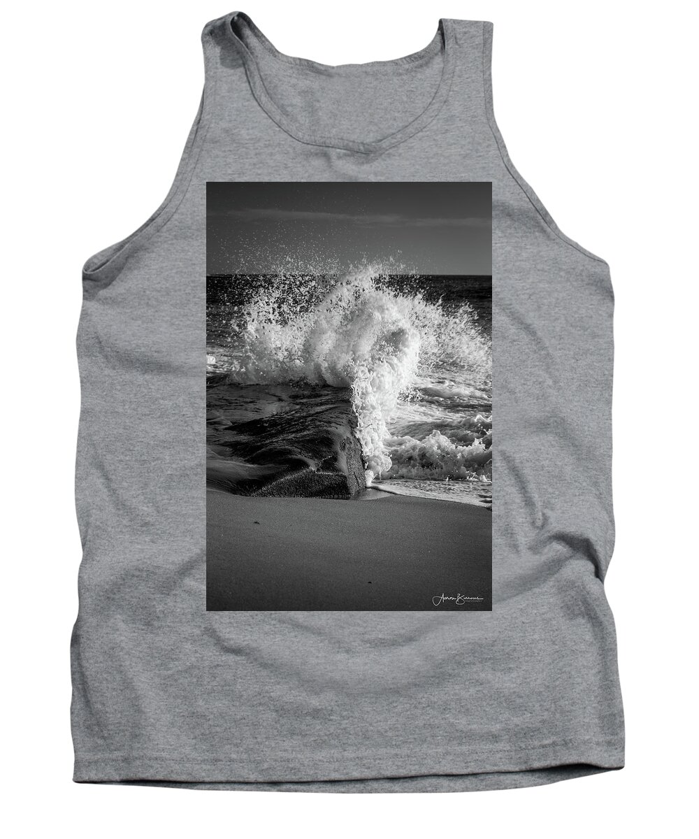 Beach Tank Top featuring the photograph Over the Rocks #3 by Aaron Burrows