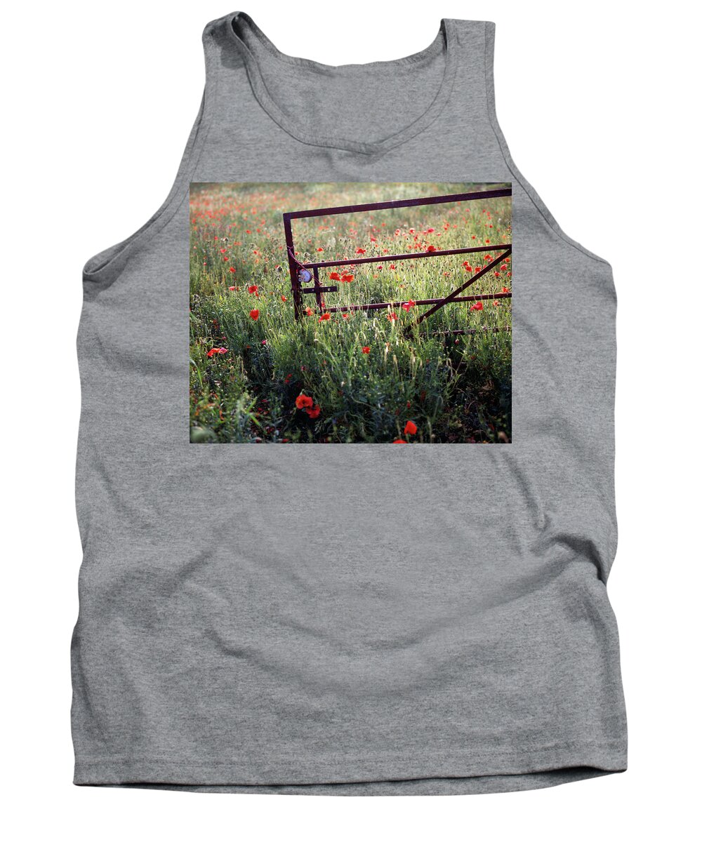 Britain Tank Top featuring the photograph Poppy field #2 by Seeables Visual Arts