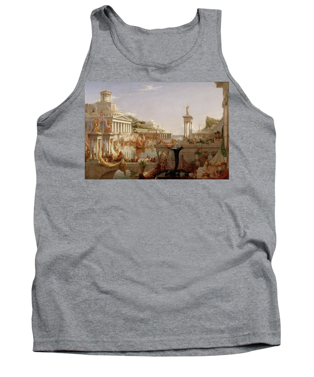 Thomas Cole Tank Top featuring the painting The Course Of Empire Consummation #3 by Thomas Cole