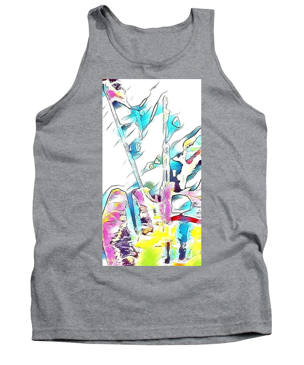 Abstract/ City Lights Tank Top featuring the photograph Abstract/City Lights #1 by Brenae Cochran