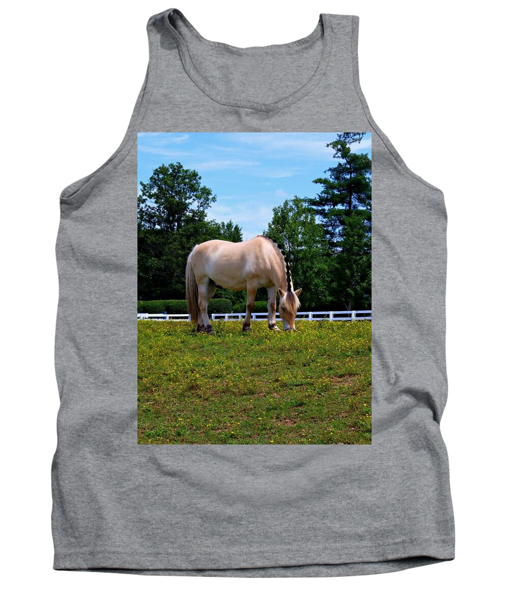 A Foraging Fjord Tank Top featuring the photograph A Foraging Fjord by Mike McBrayer