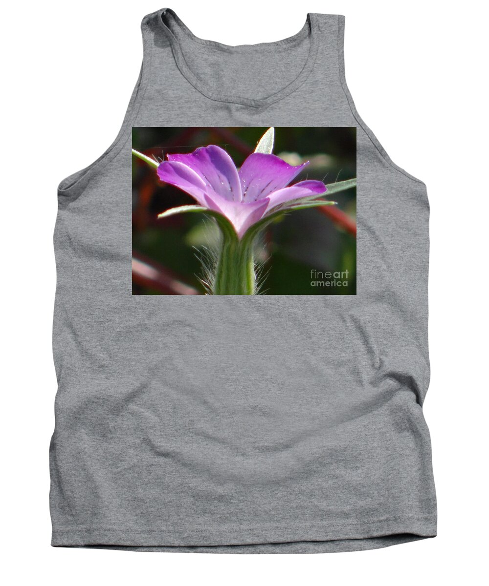 Flower Tank Top featuring the photograph A study in lilac by Karin Ravasio