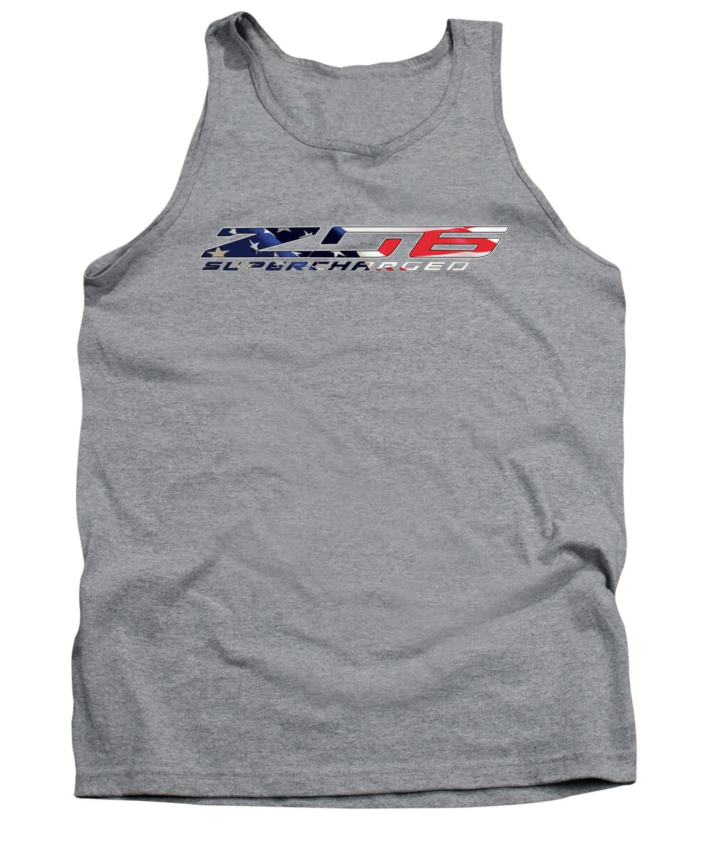Corvette Tank Top featuring the photograph All American Z06 by Ricky Barnard