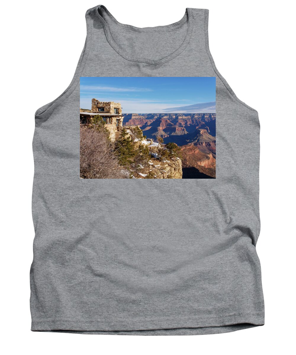 American Southwest Tank Top featuring the photograph Morning at Lookout Studio by Todd Bannor