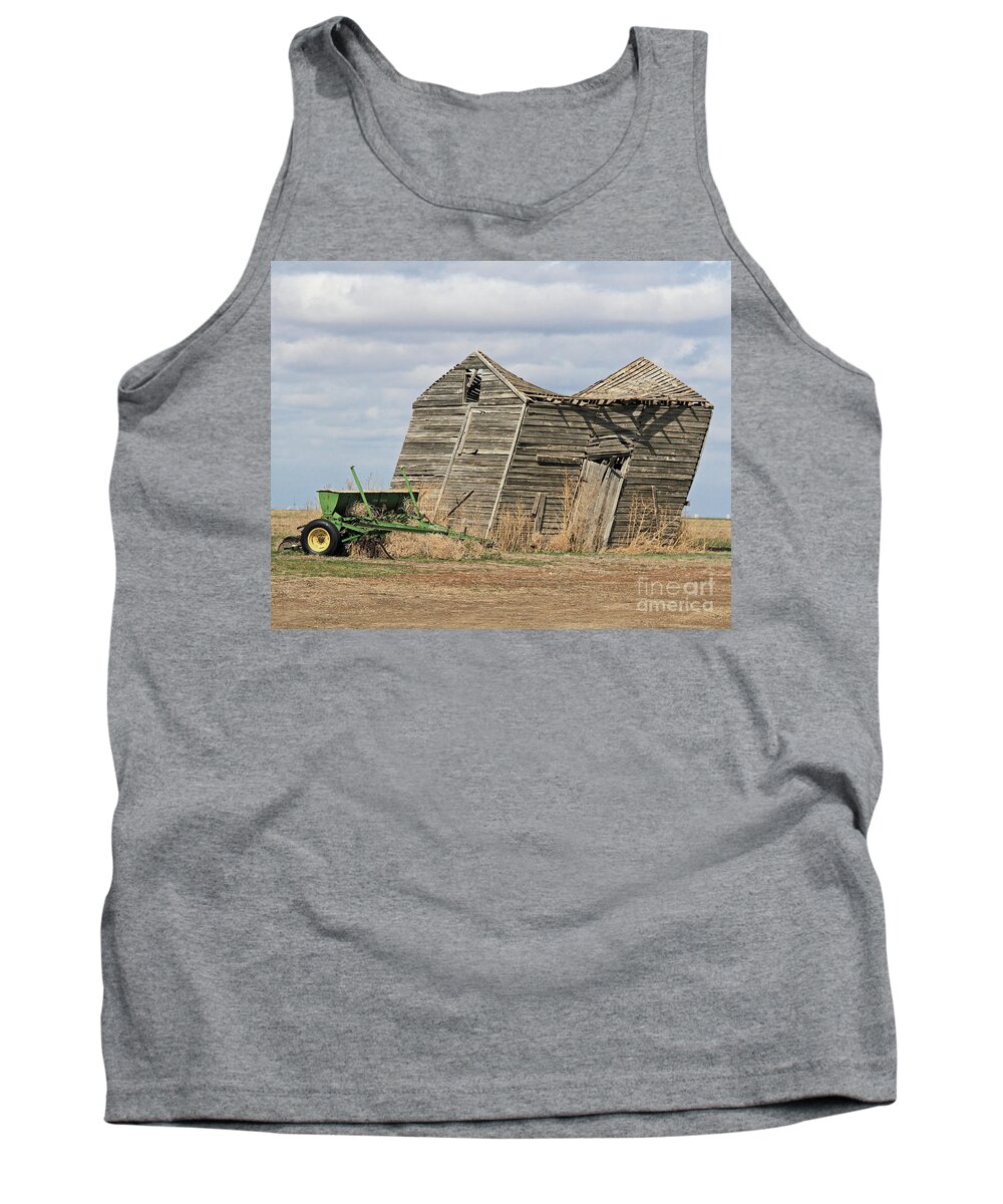 Barn Tank Top featuring the photograph Askew by Tiffany Whisler
