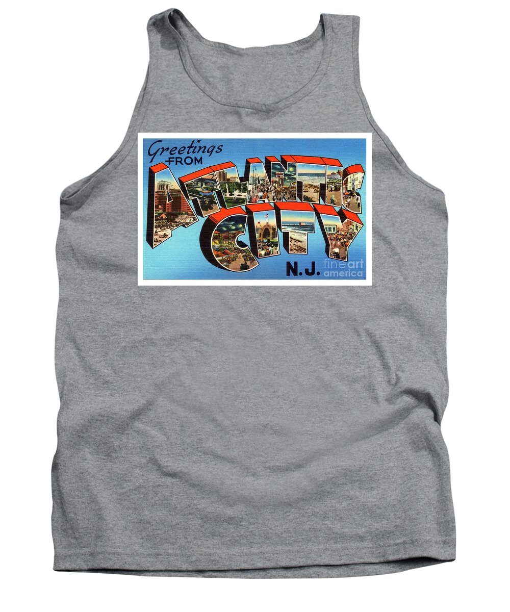 Lbi Tank Top featuring the photograph Atlantic City Greetings #3 by Mark Miller