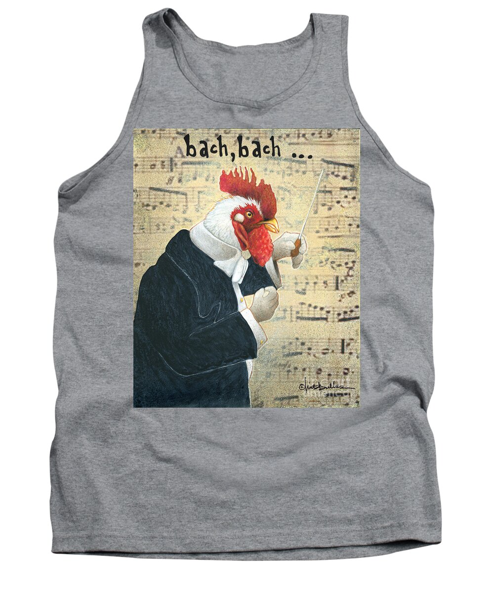 Bach Tank Top featuring the painting Bach, Bach... by Will Bullas