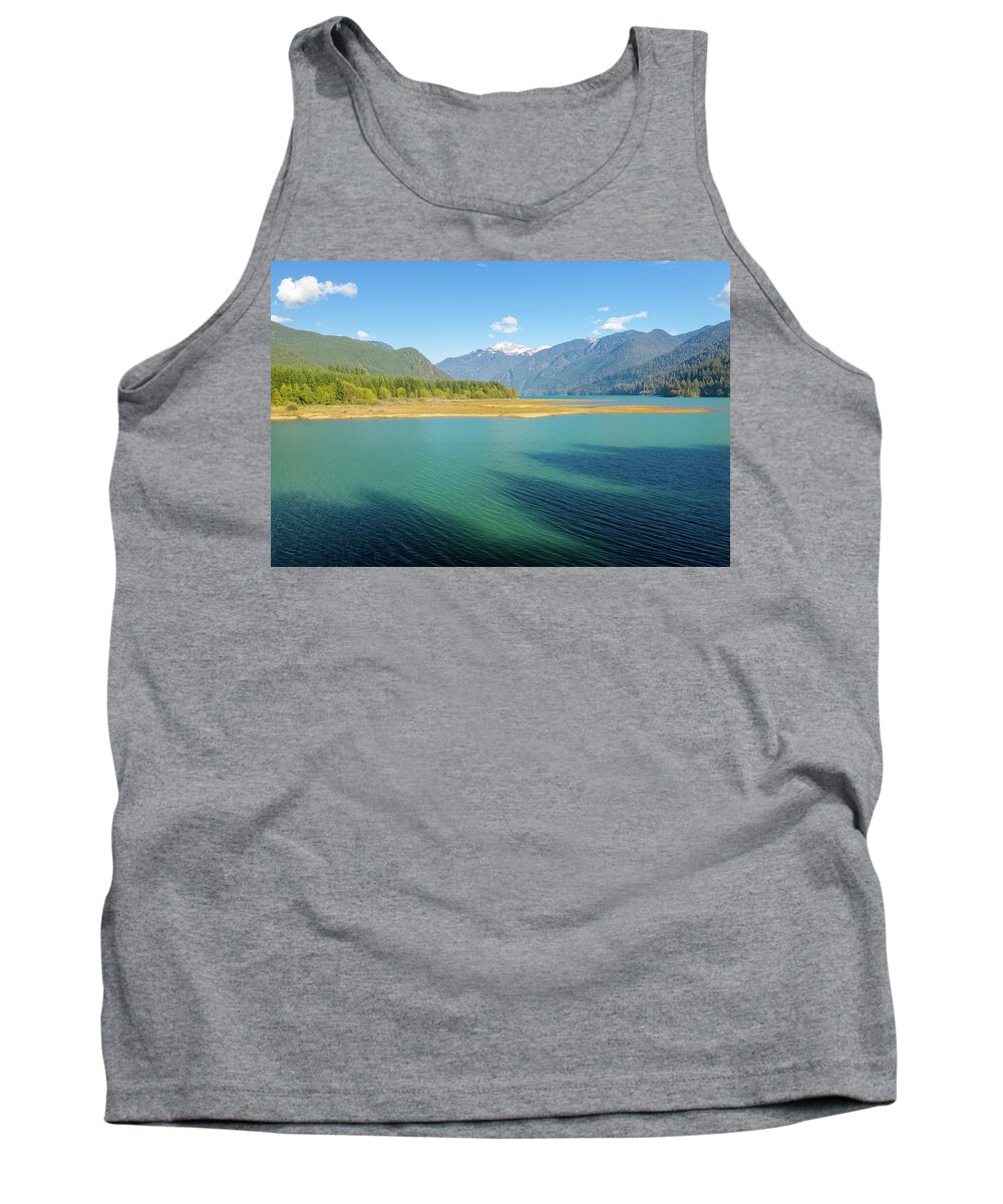 Steve Bunch Tank Top featuring the photograph Baker Lake in the fall by Steve Bunch
