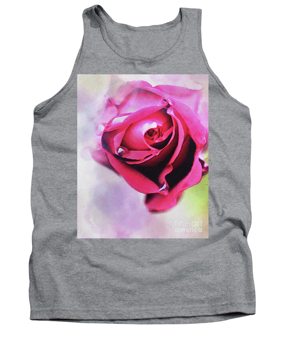 Digital Photography Tank Top featuring the digital art Beauty by Tracey Lee Cassin
