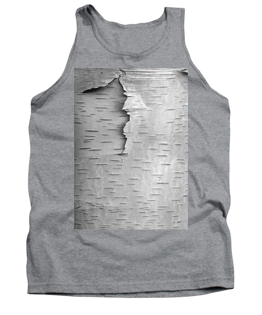 Disk1215 Tank Top featuring the photograph Birch Bark by Tim Fitzharris