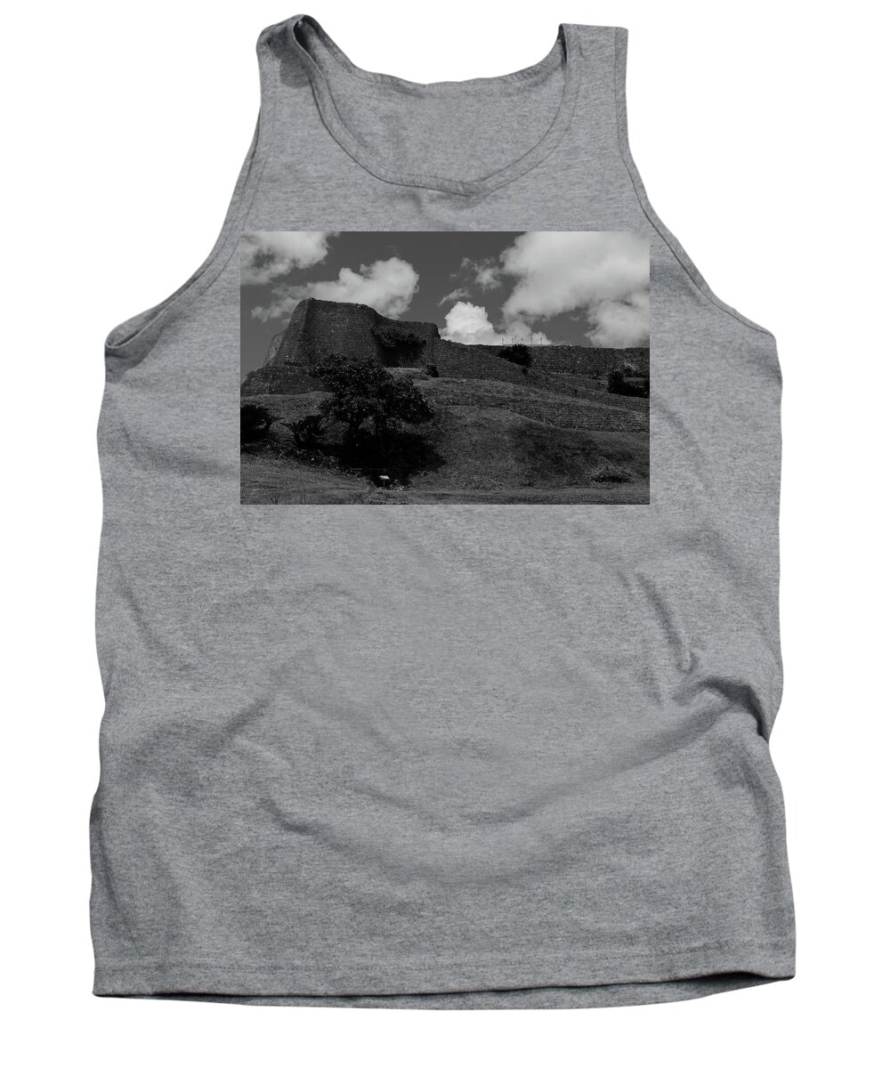 Castle Tank Top featuring the photograph BW - Ruins of Greatness by Eric Hafner