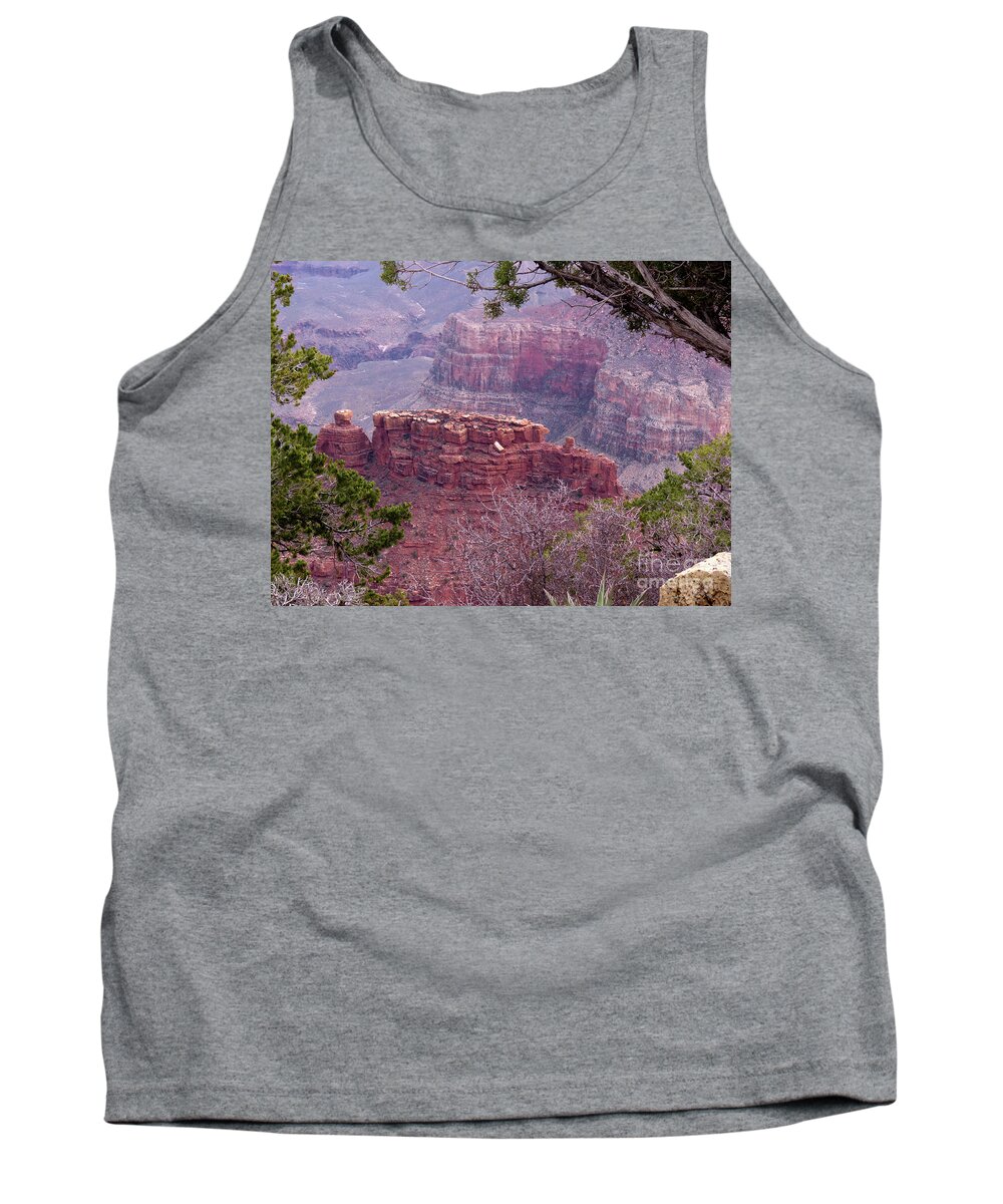 Nature Tank Top featuring the photograph By The Ridge by Mary Mikawoz