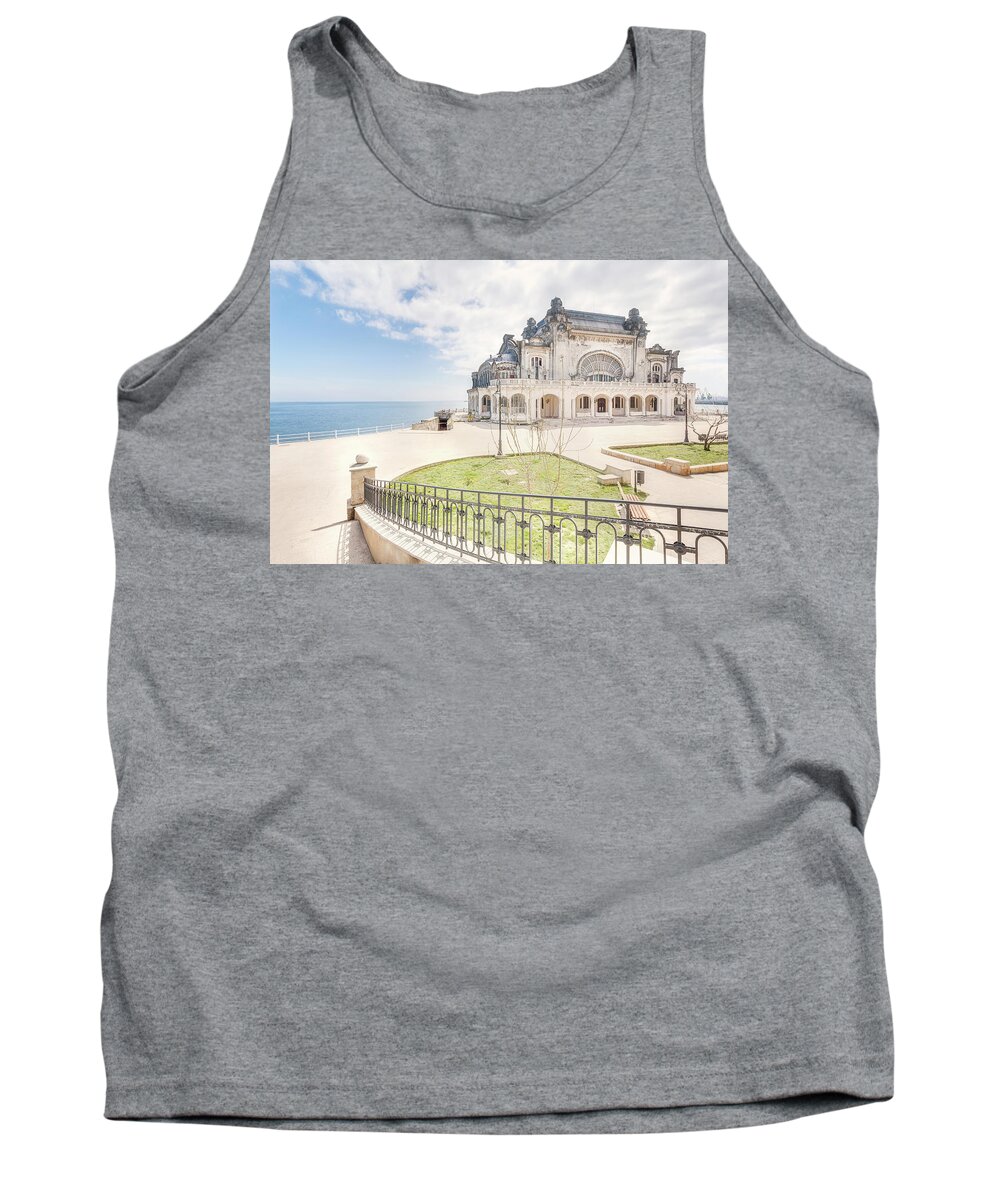 Urban Tank Top featuring the photograph Casino in Constanta by Roman Robroek