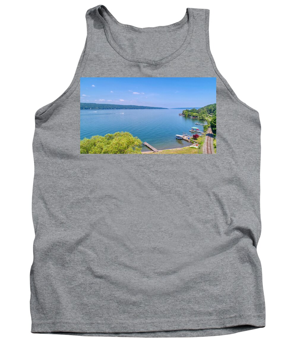 Finger Lakes Tank Top featuring the photograph Cayuga Lake by Anthony Giammarino