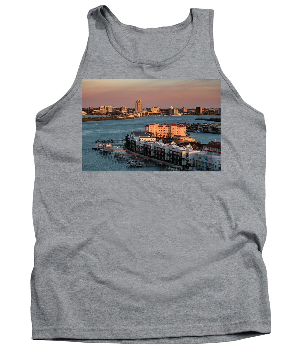Florida Tank Top featuring the photograph Clearwater Evening by Jeff Phillippi