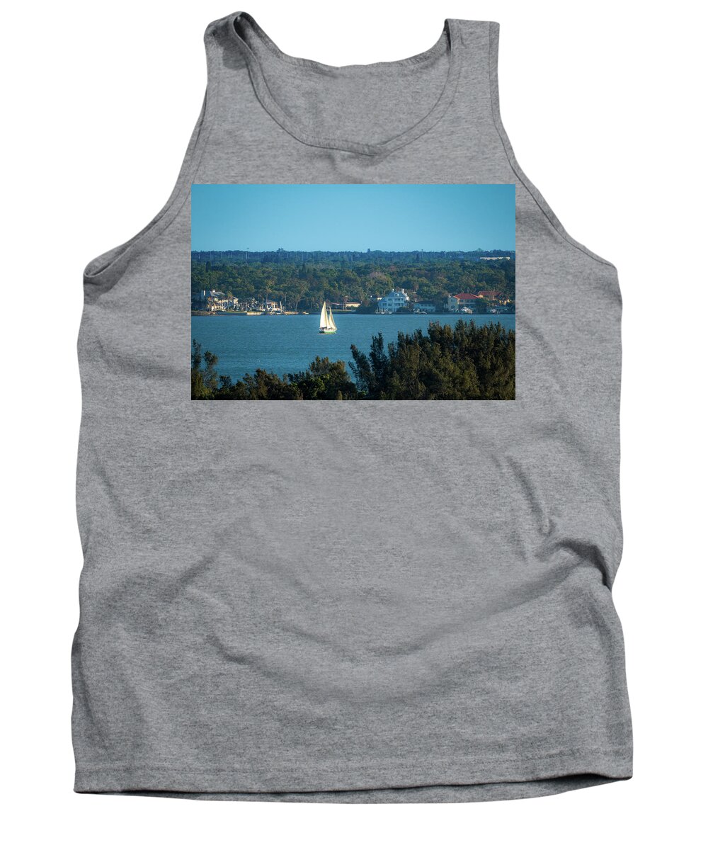 Florida Tank Top featuring the photograph Clearwater Sails by Jeff Phillippi