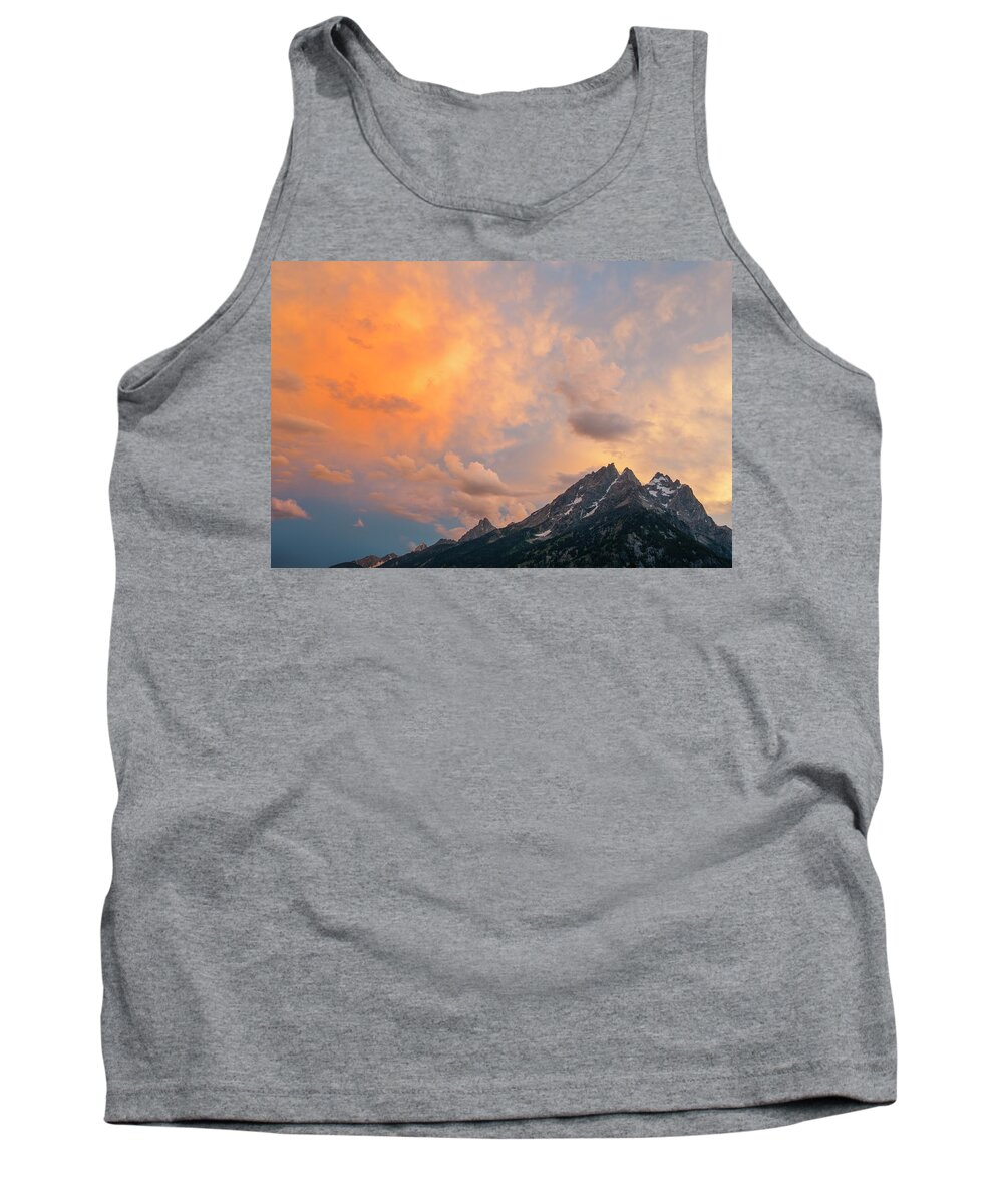 Jeff Foott Tank Top featuring the photograph Clouds Over The Tetons by Jeff Foott