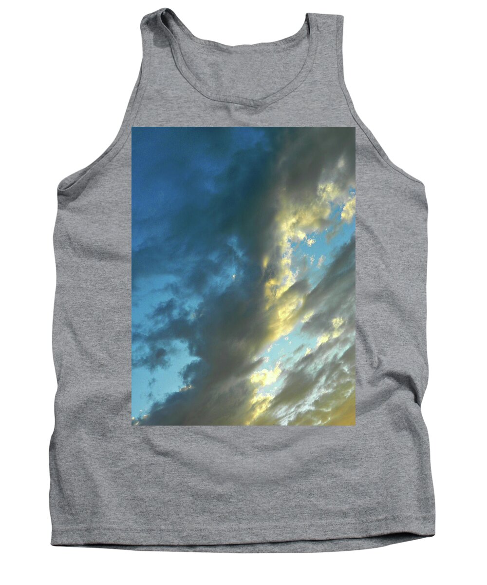 Cloudy Summer Skies Tank Top featuring the photograph Cloudy Summer Skies 2 by Cyryn Fyrcyd