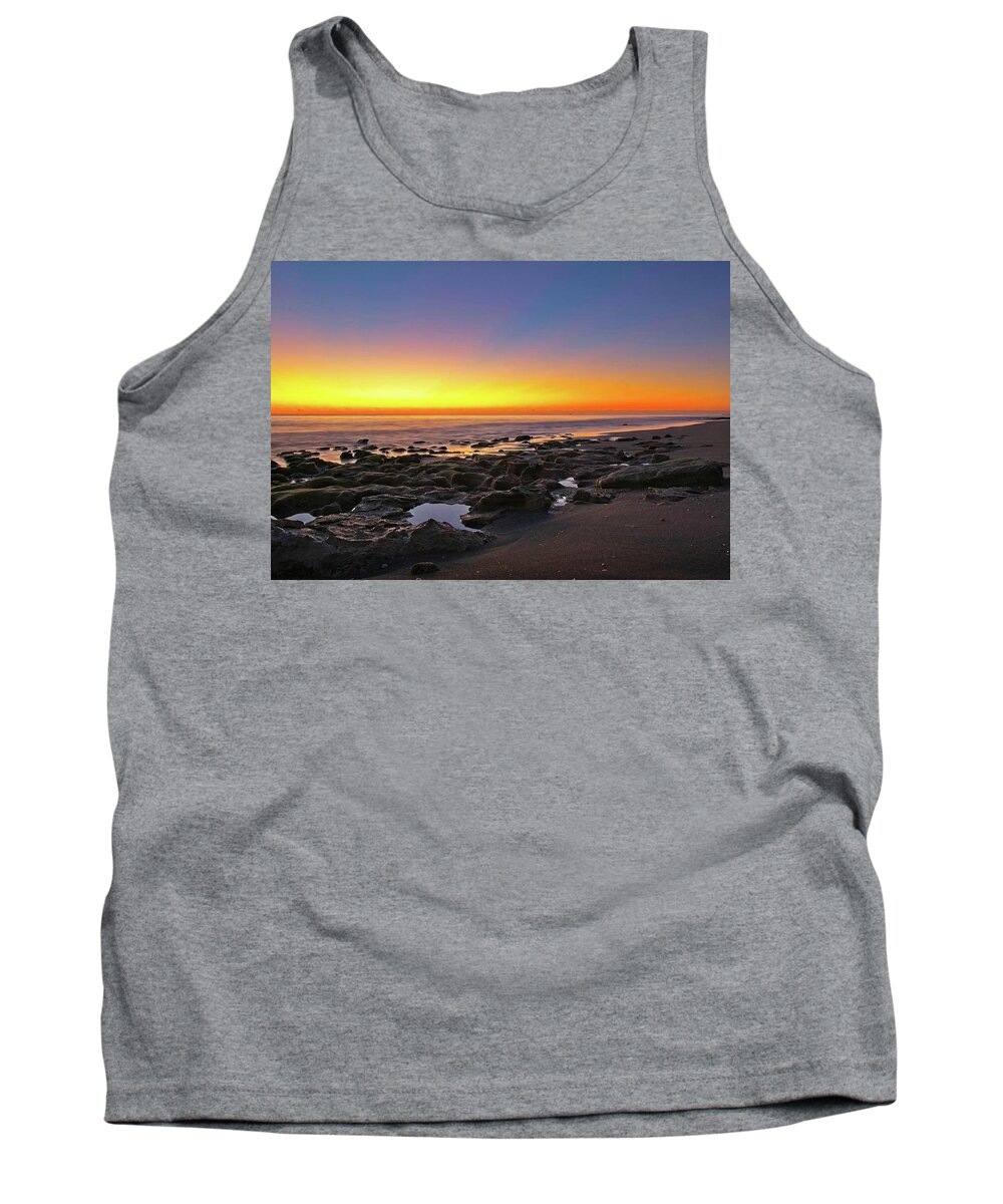 Nautical Tank Top featuring the photograph Coral Cove Nautical Twilight by Steve DaPonte