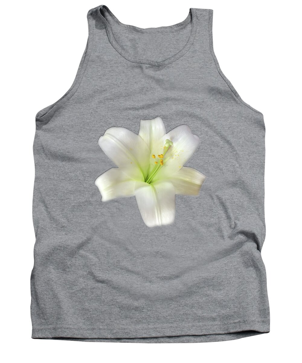 Cotton Tank Top featuring the photograph Cotton Seed Lilies by Rockin Docks