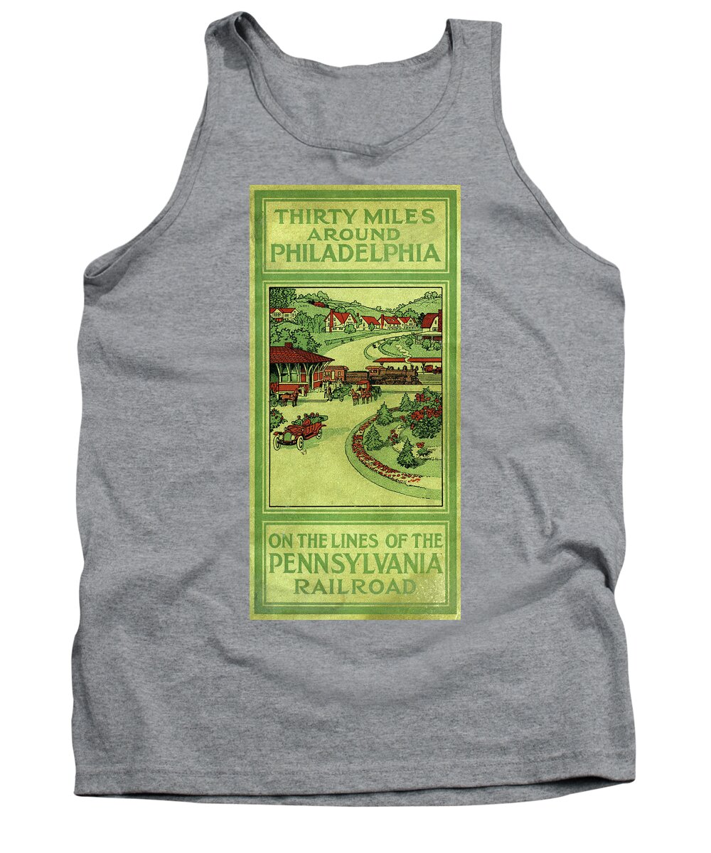 Philadelphia Tank Top featuring the mixed media Cover of Thirty Miles Around Philadelphia by Unknown