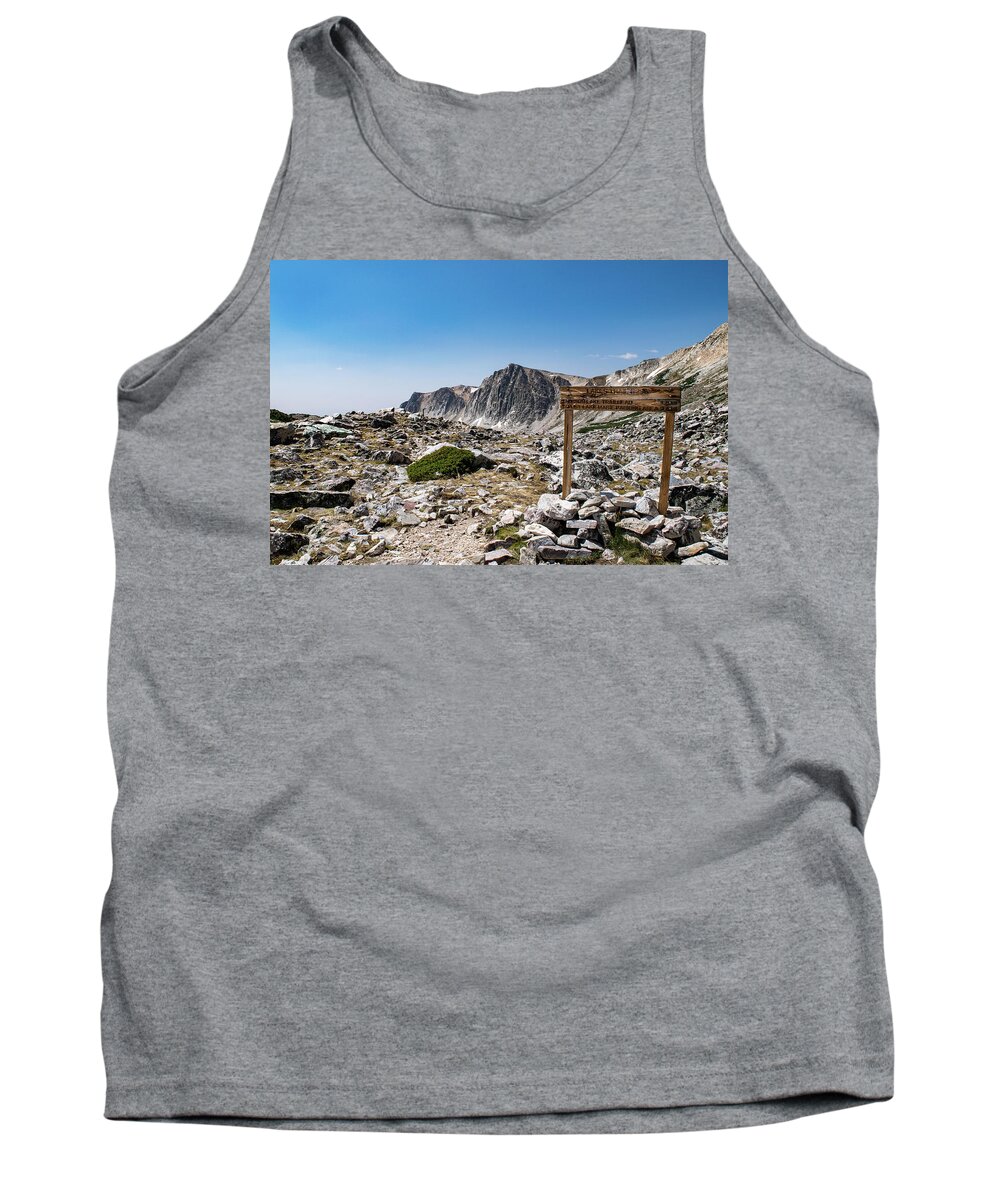 Landscape Tank Top featuring the photograph Crossroads at Medicine Bow Peak by Nicole Lloyd