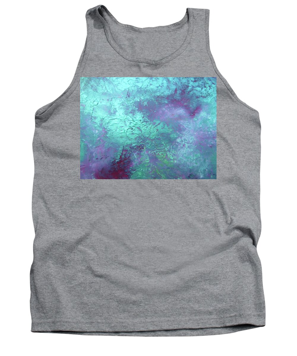 Blue Tank Top featuring the painting Deep Blue Sea by Patricia Piotrak