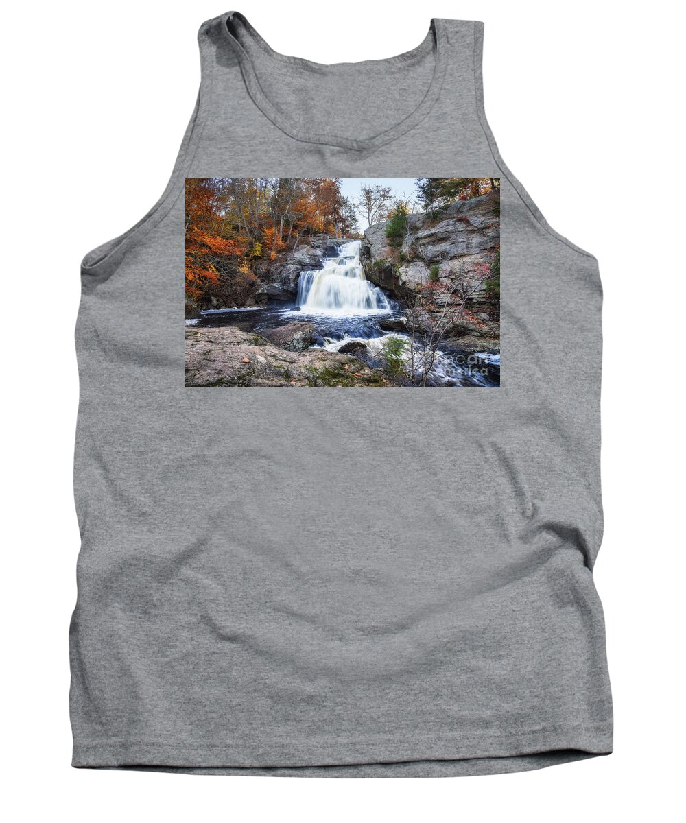 Waterfall Tank Top featuring the photograph Devil's Hopyard Waterfalls by Lorraine Cosgrove