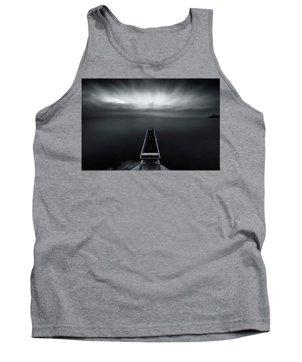 Sunrise Tank Top featuring the photograph Diving to emptiness by Dominique Dubied