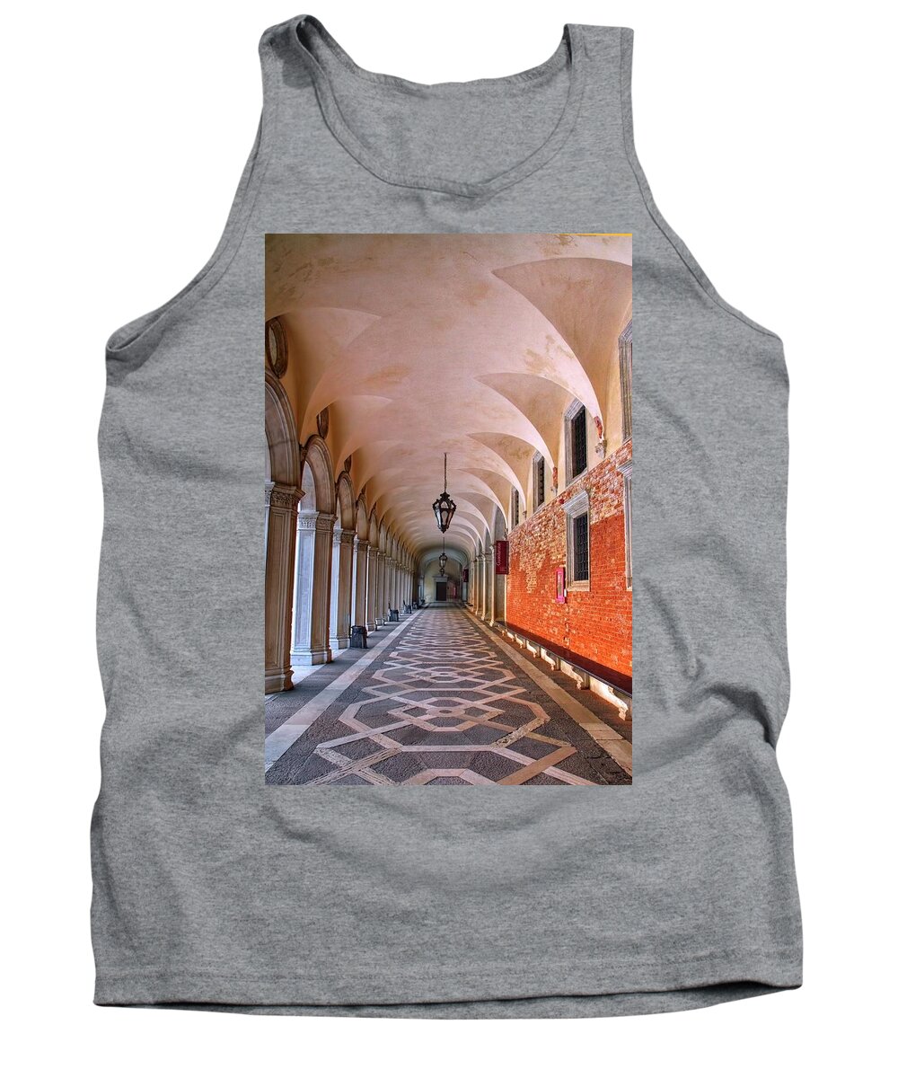 Doge Tank Top featuring the photograph Doge's Corridor by Harriet Feagin