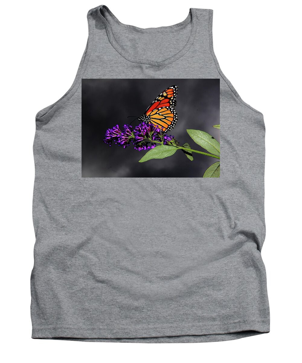  Butterfly Tank Top featuring the photograph Drink Deeply of This Moment by Allen Nice-Webb