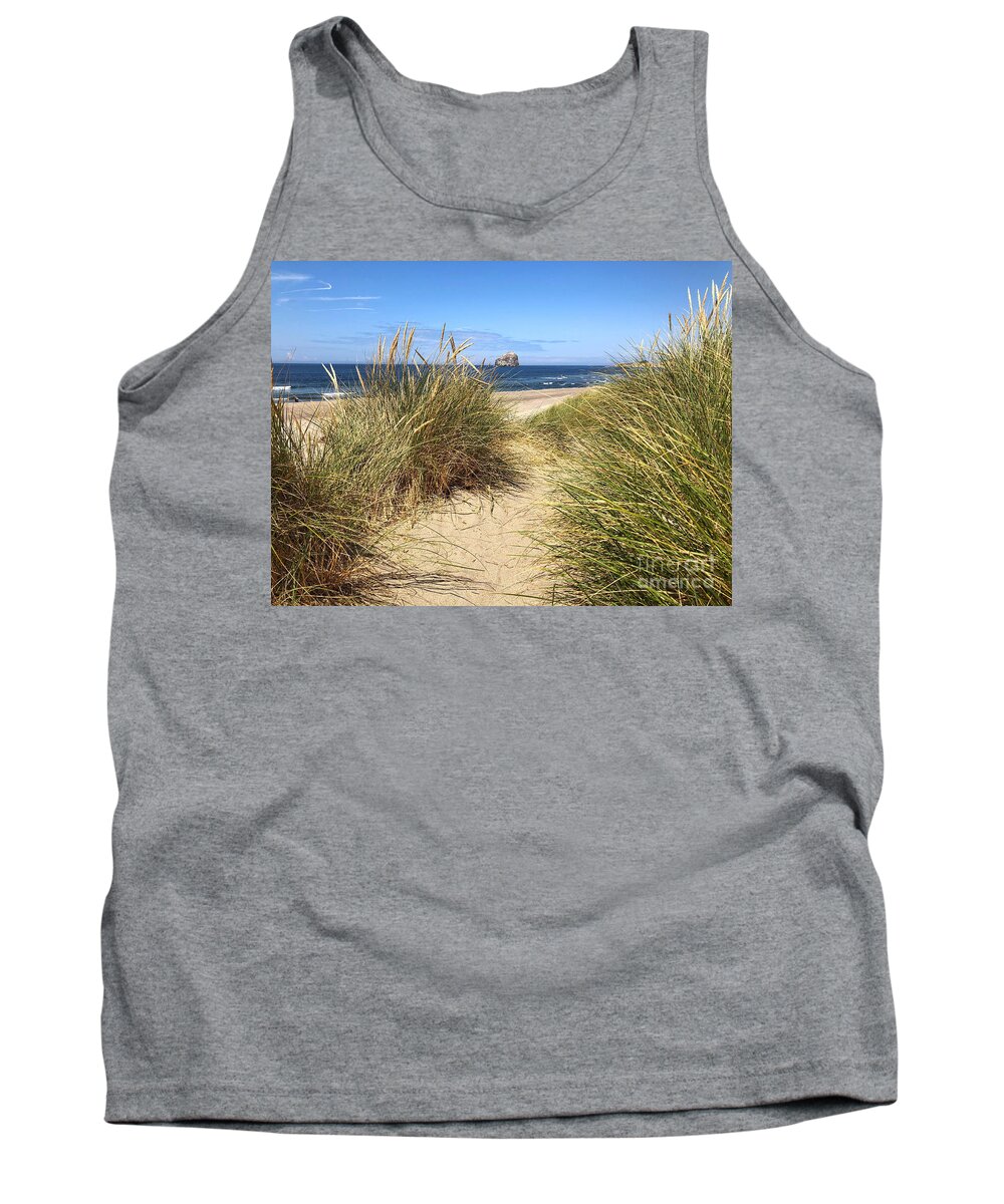 Sea Tank Top featuring the photograph Dune Beach Path by Jeanette French