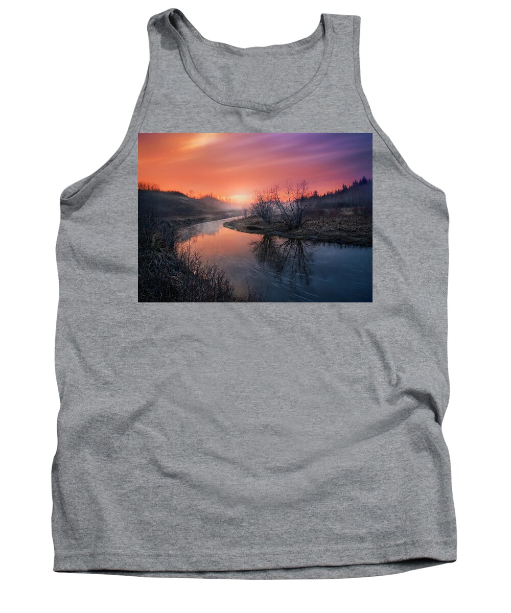 Spring Time Tank Top featuring the photograph Early Spring on the Sturgeon by Dan Jurak