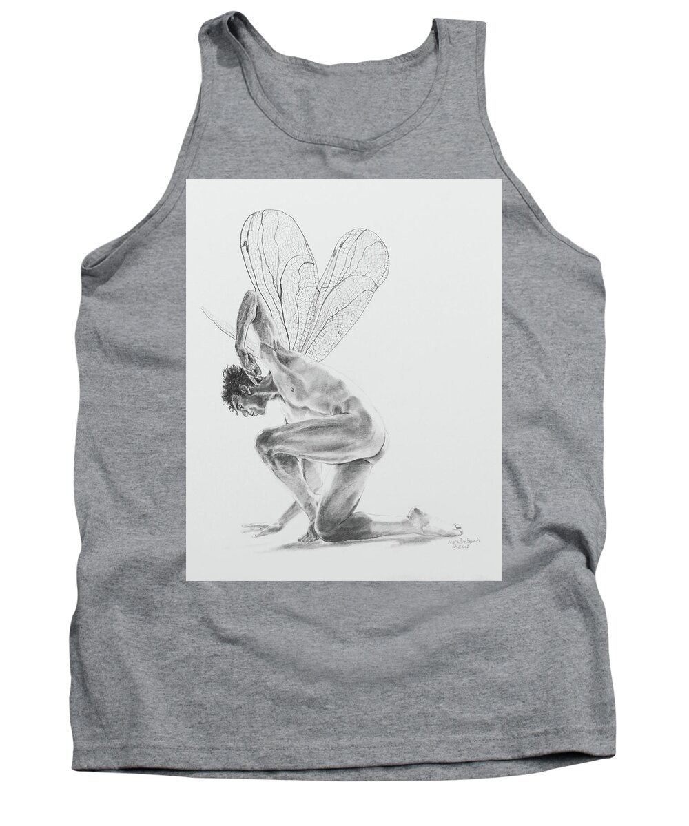 Fairy Tank Top featuring the painting Fairy Dancer by Marc DeBauch