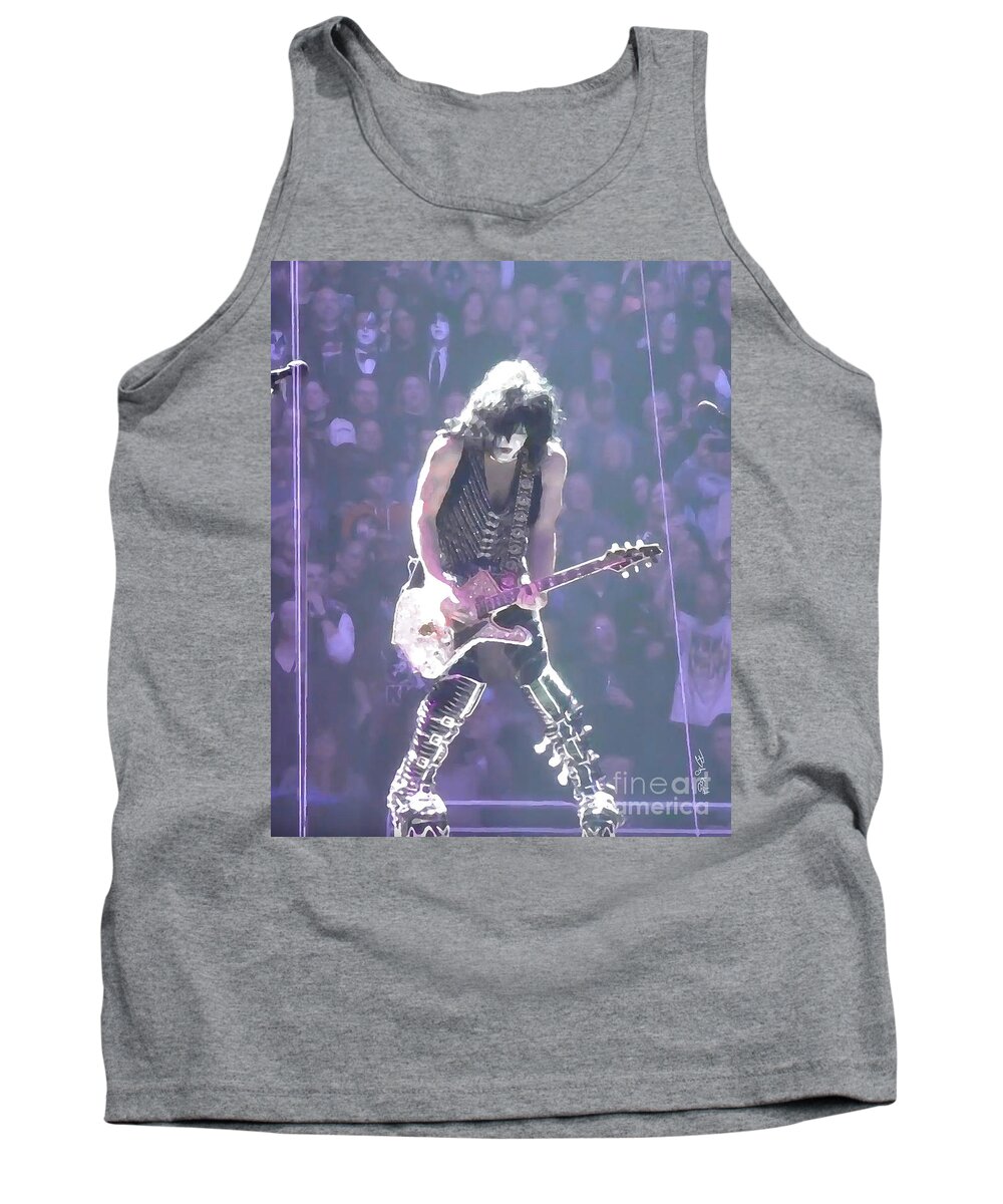 Paul Stanley Tank Top featuring the photograph Farewell Paul by Billy Knight