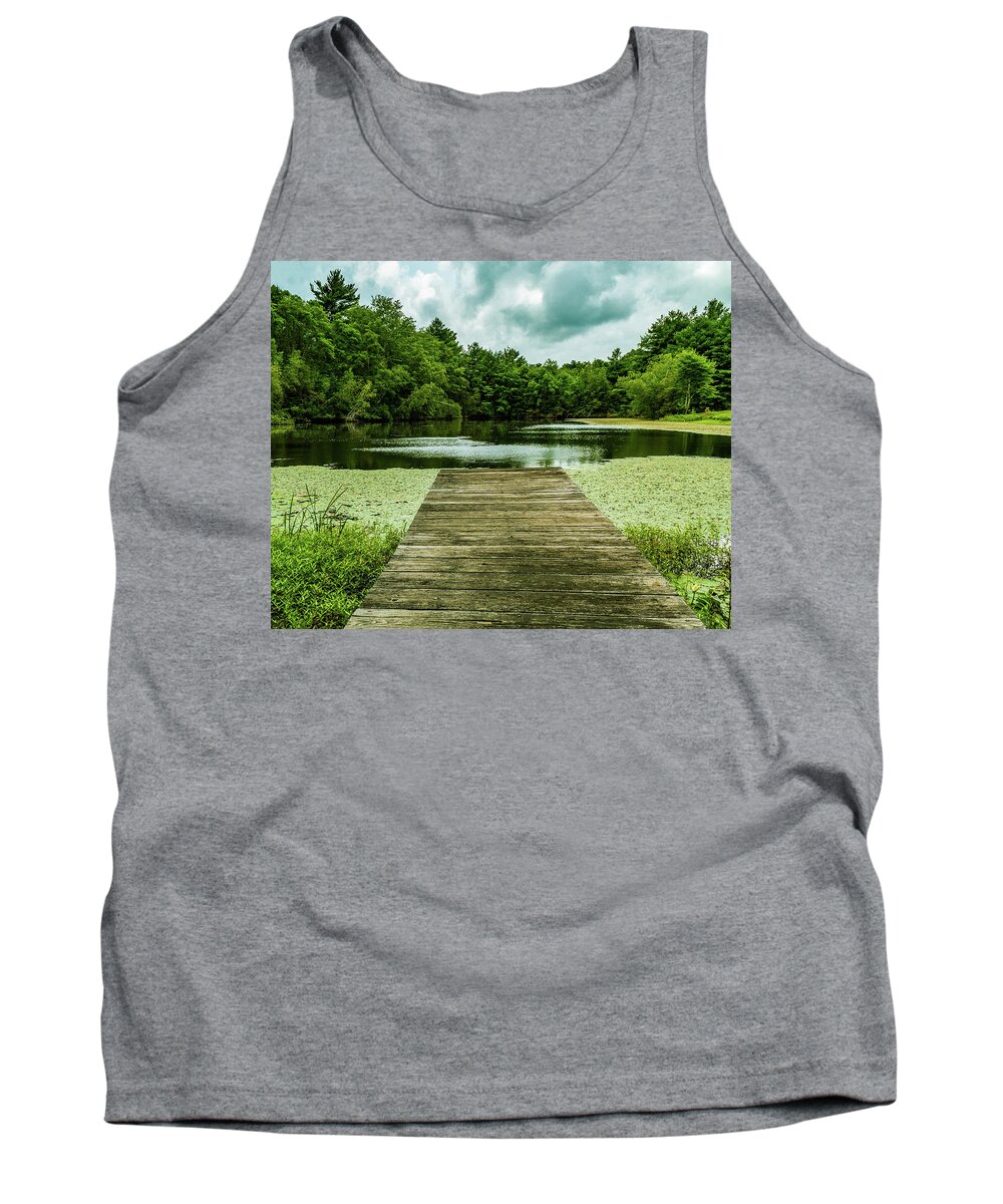 Water Tank Top featuring the photograph Fishing Hole. by William Bretton