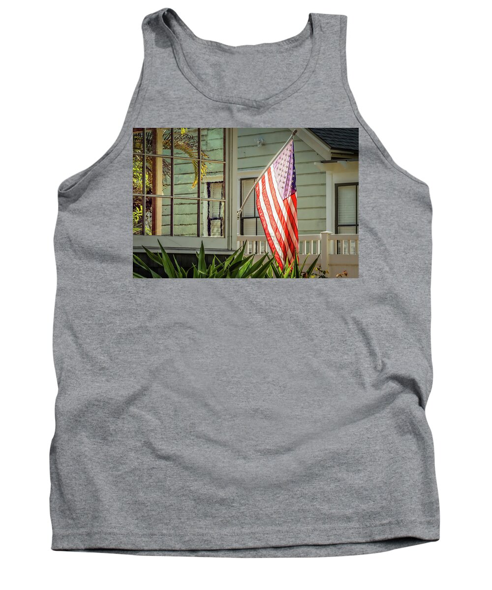 Flowers Tank Top featuring the photograph Flags 3 by Bill Chizek
