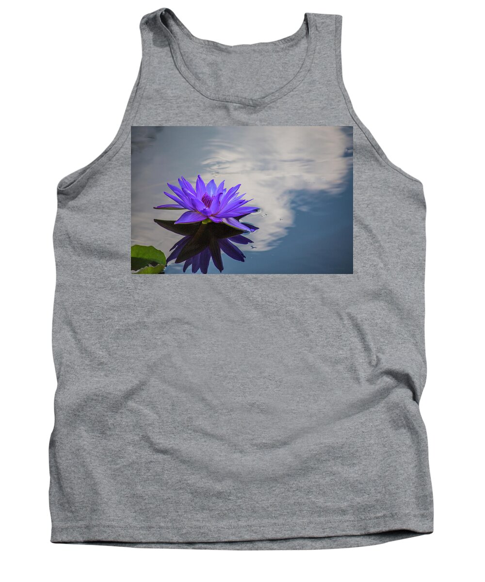 Floral Tank Top featuring the photograph Floating on a Cloud by John Rivera