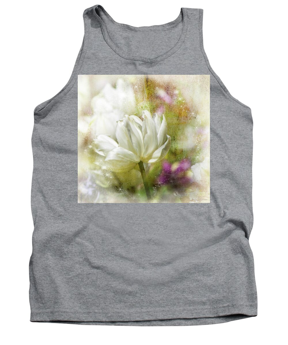 Floral Tank Top featuring the photograph Floral Dust by John Rivera