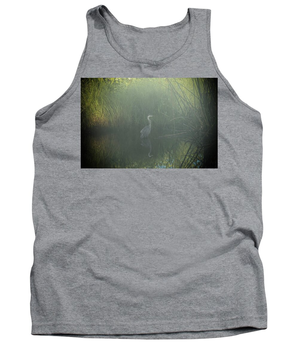  Tank Top featuring the photograph Foggy Morning by Chuck Brown