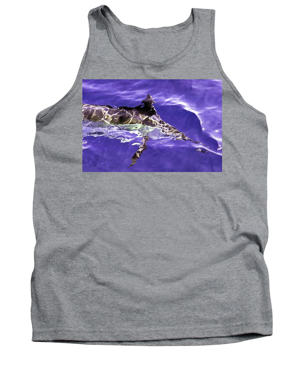 Marlin Tank Top featuring the photograph Free Swimming Stripped Marlin by David Shuler