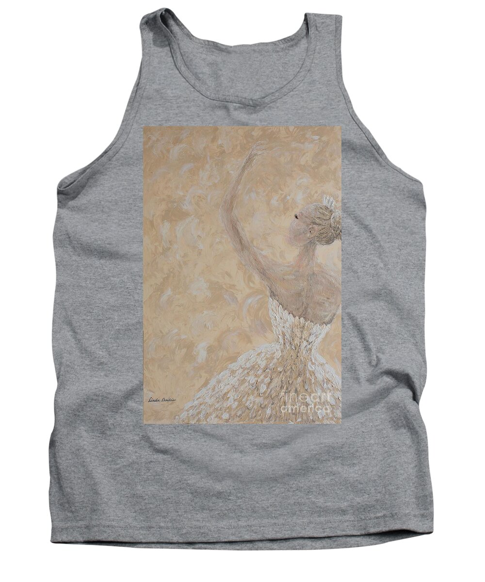 Ballet Tank Top featuring the painting Grace Defined by Linda Donlin
