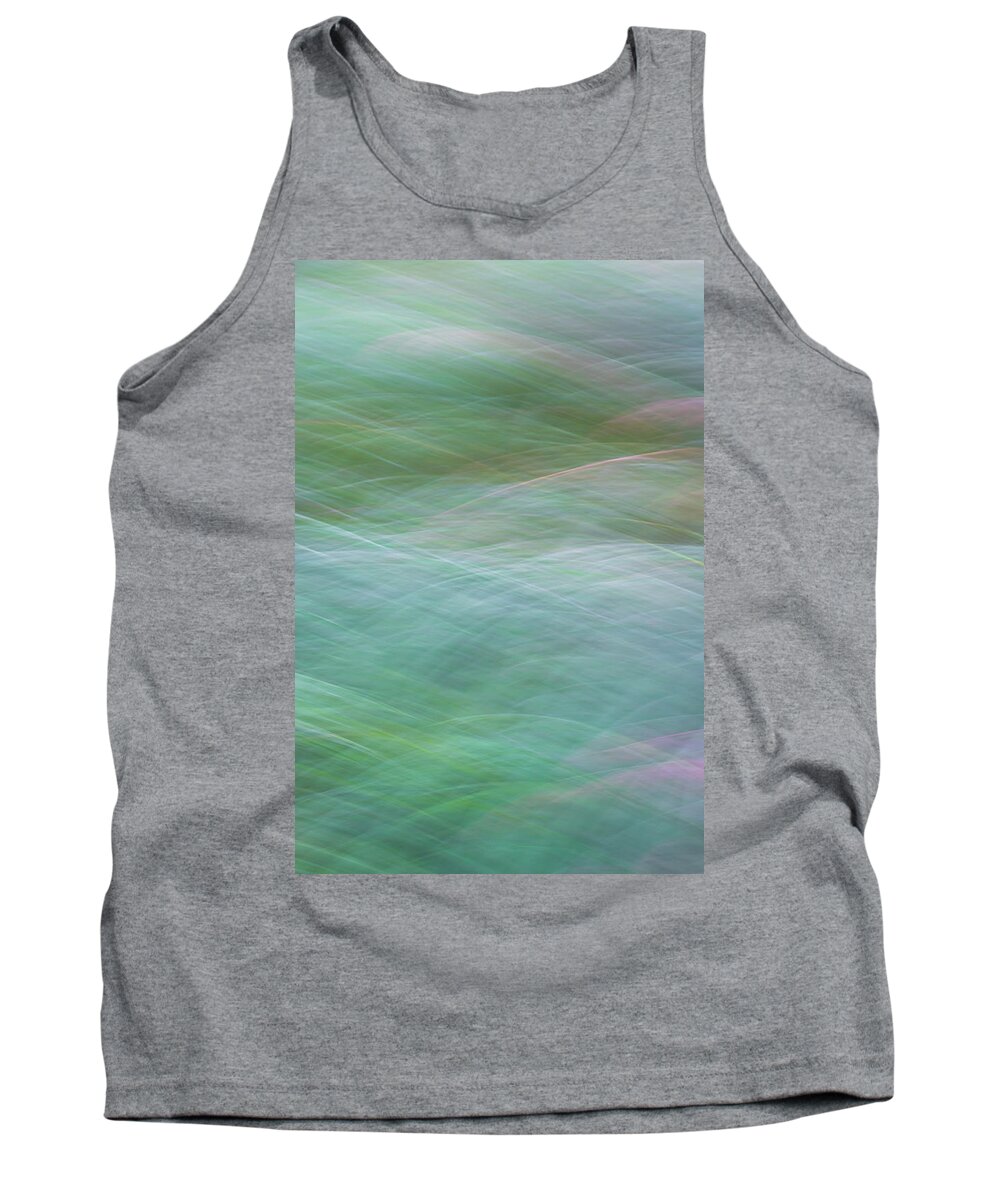 Abstract Tank Top featuring the photograph Grasses by Brad Bellisle