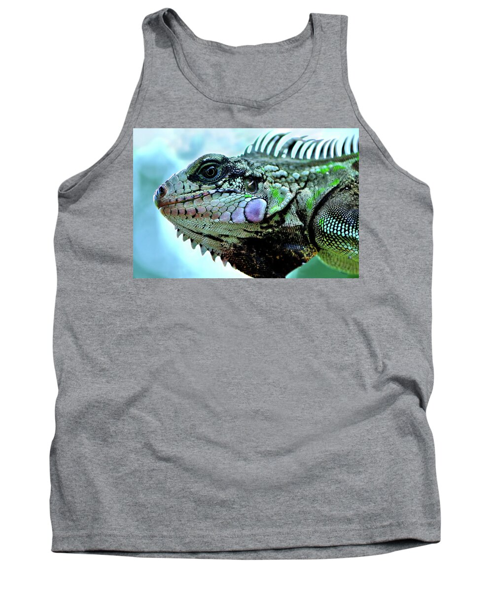 Iguana Tank Top featuring the photograph Iggy by Climate Change VI - Sales