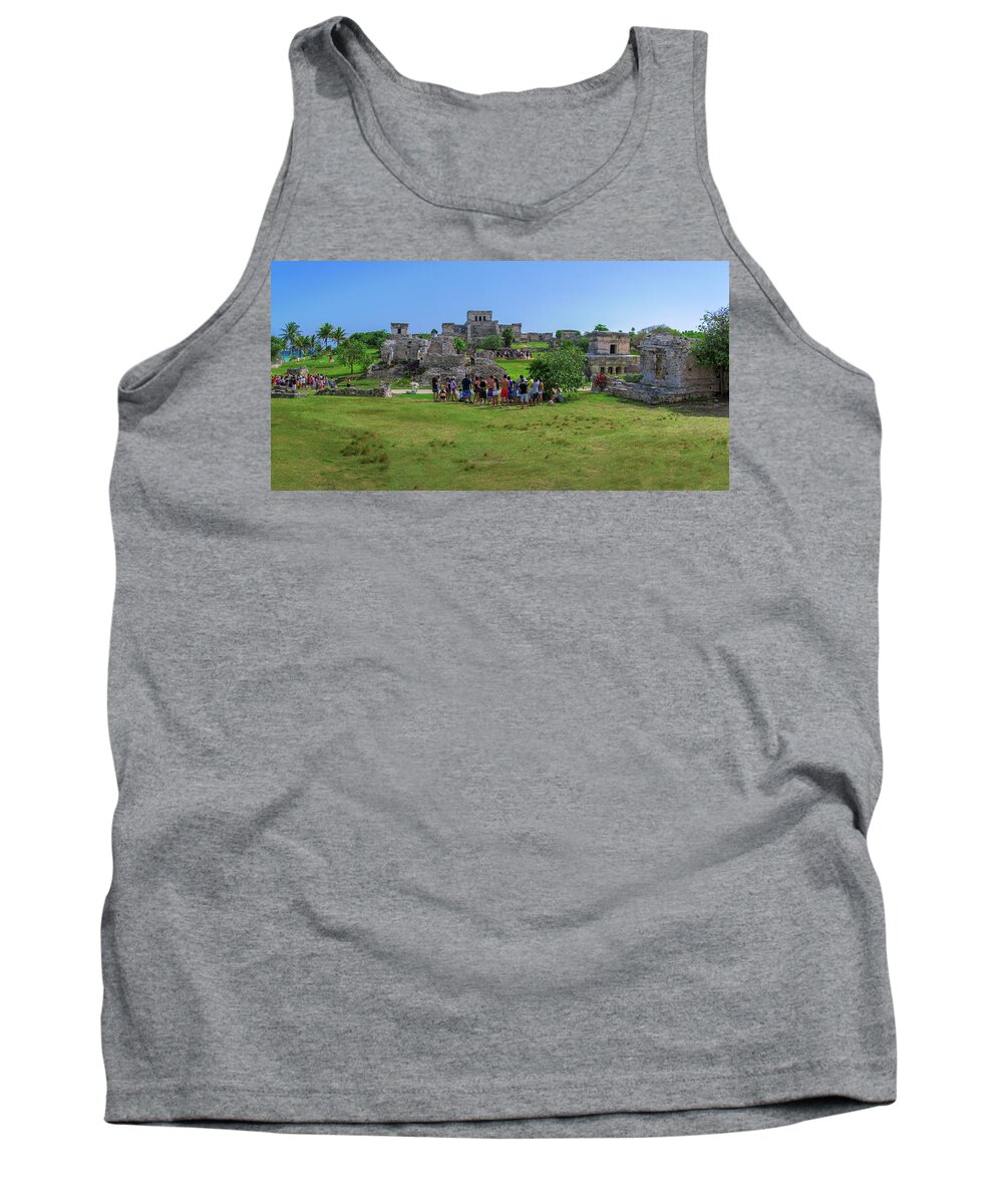 Mexico Tank Top featuring the photograph In the footsteps of the Maya by Sun Travels