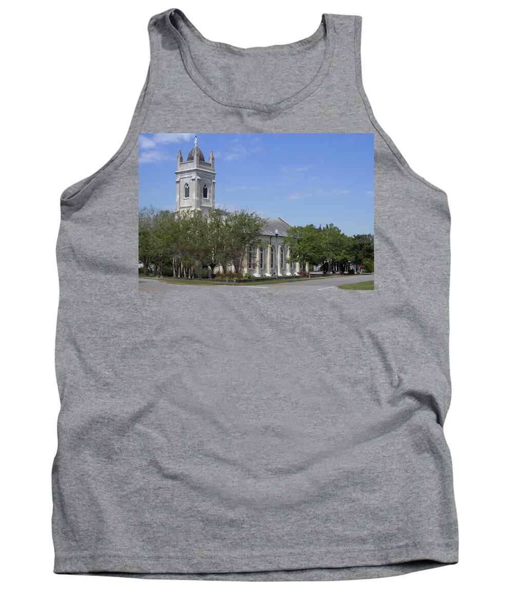 Sullivan Tank Top featuring the photograph Island church by Darrell Foster