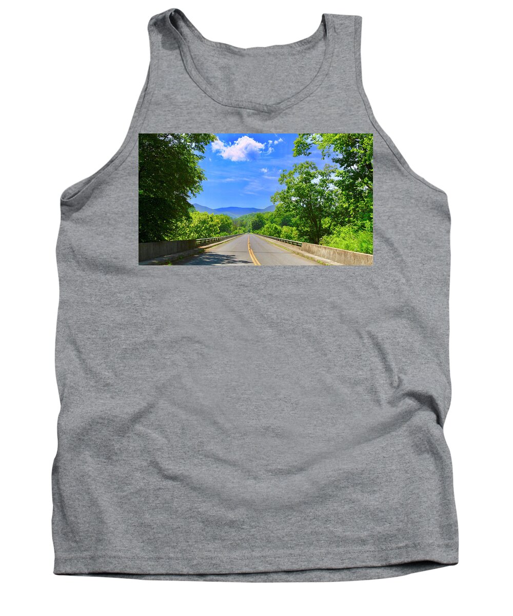 James River Bridge Tank Top featuring the photograph James River Bridge, Blue Ridge Parkway, Va. by The James Roney Collection